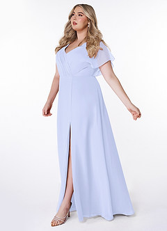 Azazie Rylee Bridesmaid Dresses Lavender A-Line Pleated Chiffon Dress image8