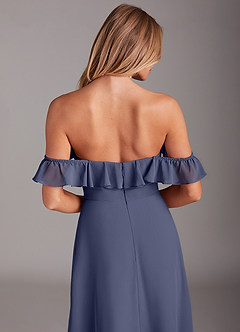 Azazie Lyra Bridesmaid Dresses Stormy A-Line Chiffon Convertible Dress image8