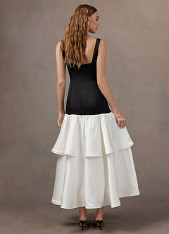 Robe Maxi Noir Blanc Agnes image2