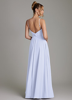 Azazie Elita Brudepigekjoler En streg Plisseret Chiffon Gulv-længde Kjole image7