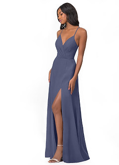 Azazie Everleigh Bridesmaid Dresses Stormy A-Line Sweetheart Pleated Chiffon Dress image5