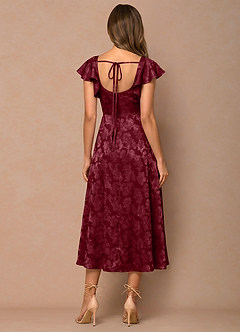 Talia Wine Midi Dress image2