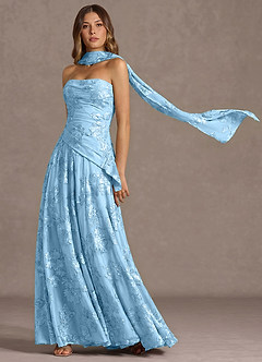 Gabriela Sky Blue Maxi Dress image2