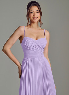 Azazie Catie Bridesmaid Dresses Lilac A-Line Sweetheart Neckline Chiffon Dress image2