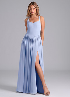 Azazie Francis Brudtärnklänningar Klänning av A-Linje i Chiffong Korsett Is image3