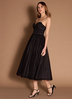 Vestido Negro Midi Andorra image6