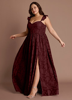 Denisse Wine Corset Maxi Dress image10