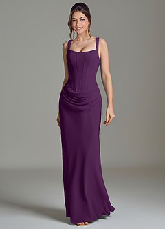 Azazie Niamh Suknie dla druhen Syrena Gorset Szyfon Do ziemi Sukienka image4