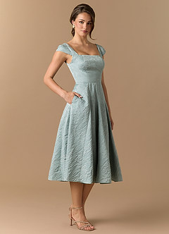Emeline Antique Teal Midi Dress image3