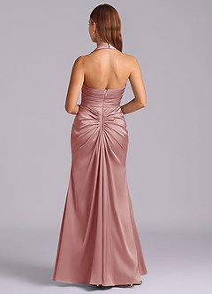 Azazie Destiny Suknie dla druhen Syrena Dekolt w kształcie serca Satyna elastyczna Do ziemi Sukienka image2