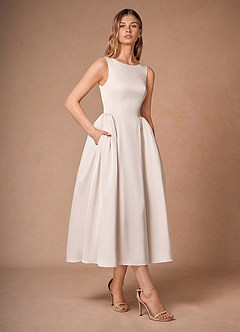 Casey Cream Midi Dress image3