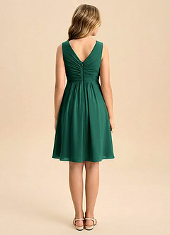 Azazie Skyla Junior Klä av A-Line i Chiffong Plisserad image2