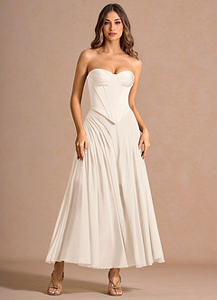 Robe Longue Crème Doralyn image4