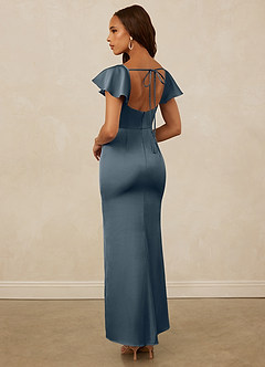 Christian Siriano Bridal for Azazie 1005 Bridesmaid Dresses Twilight Sheath Sweetheart Neckline Stretch Satin Dress image2