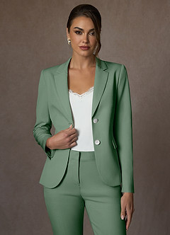 front Whitney Matcha Blazer elasticizzato strutturato