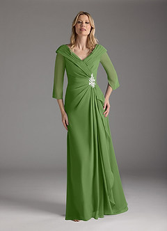 Azazie Jaycee Klänningar till brudens mor Klä A-Line i Chiffong Basilika image5