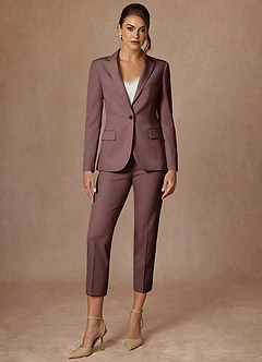 front Kennedy Expresso Blazer de performance à tissage raffiné