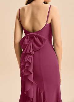 Azazie Lioren Junior Robe Sirène en Mousseline de soie Arc Mûre image6