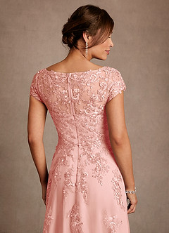 Azazie Jolanda Klänningar till brudens mor Klä A-Line i Spets Rosett image6