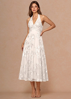 Josee Cloud White Midi Dress image4