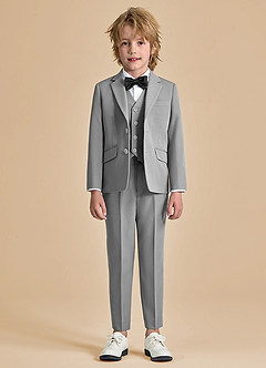 front Oliver Boys Grey 5-Piece Suit