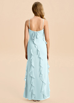 Azazie Phoebe Junior Klä av Tubklänning i Chiffong Rynkad image2