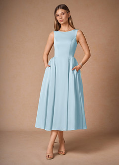 Casey Sky Blue Midi Dress image4