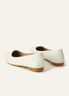 front Mehrfarbige Ballerinas mit eckiger Spitze