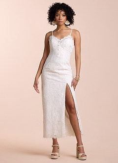 Thalia White Sheath Maxi Dress image3