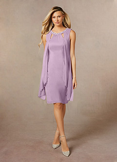 Azazie Viviana Mother of the Bride Dresses Wisteria A-Line Sequins Mesh Dress image1