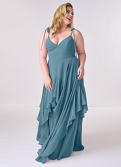 Barbie ♥ Azazie Bridesmaid Dresses Bermuda A-Line Bow Chiffon Dress image8