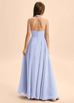 Azazie Kady Junior Lavender A-Line Sweetheart Neckline Chiffon Dress image2