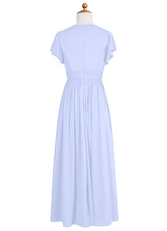 Azazie Mosley Junior Abito A-Line in Maglia Increspato Lavanda image8