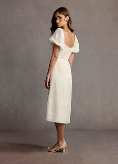Midi jurk Misha Champagne image2