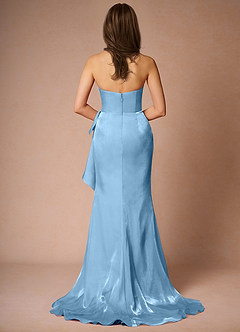 Cressidia Mint Blue Strapless Gown image2
