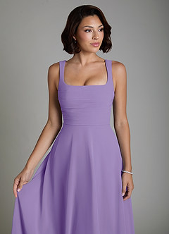 Azazie Azaria Bridesmaid Dresses Tahiti A-Line Corset Chiffon Dress image3