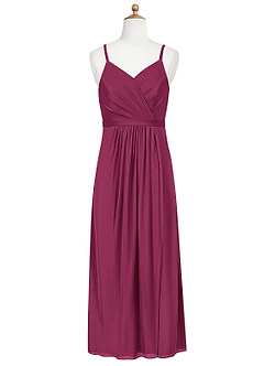 Azazie Luxy Junior Mulberry Pleated Mesh Dress image6
