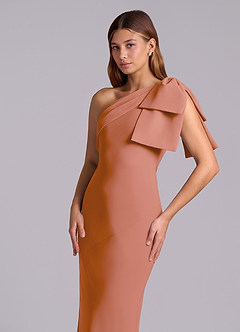 Azazie Yuanna Bridesmaid Dresses MAI TAI Mermaid One Shoulder Chiffon Dress image7