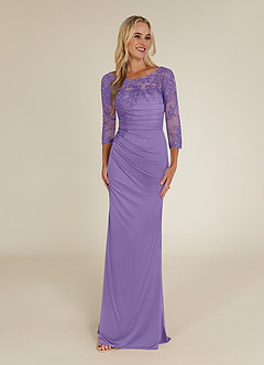 Azazie Alisondra Mother of the Bride Dresses Tahiti Sheath Scoop Lace Lace Dress image1