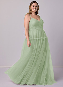 Barbie ♥ Azazie Final Sale Blue Jay A-Line Tulle Dress image9