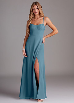 Azazie Breonna Final Sale Bermuda A-Line Sweetheart Neckline Chiffon Dress image1