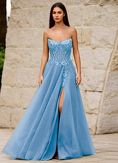 Brilliance Azul Vestido de fiesta con purpurina image4