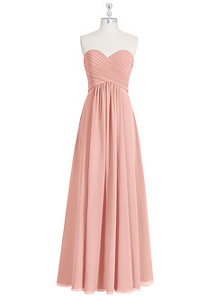 Azazie Yazmin Bridesmaid Dresses Rosette A-Line Sweetheart Neckline Chiffon Convertible Dress image8