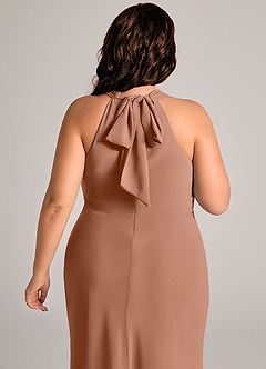 Azazie Doretta Bridesmaid Dresses Bronzer Mermaid Pleated Chiffon Dress image12