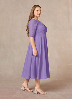 Azazie Dorothea Mother of the Bride Dresses Tahiti A-Line Scoop lace Chiffon Dress image7