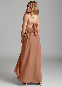 Azazie Zeya Junior Bronzer A-Line Chiffon Dress image5