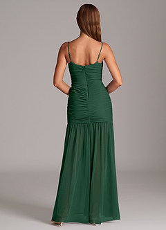 Azazie Aimie Abiti da Damigella Abito Sirena in Maglia Verde Scuro image6
