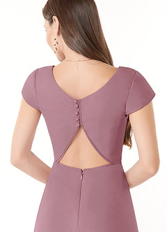 Azazie Hainsly Bridesmaid Dresses Vintage Mauve A-Line Sweetheart Neckline Chiffon Dress image6
