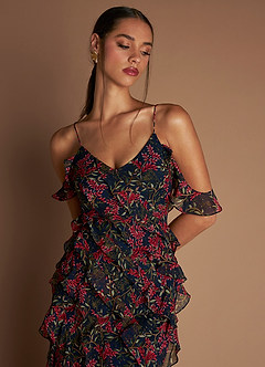 Azelia Navy Multi Maxi Dress image7