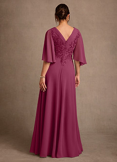 Azazie Tilda Abiti per la Madre della Sposa Abito A-Line in Chiffon Pizzo Gelso image2